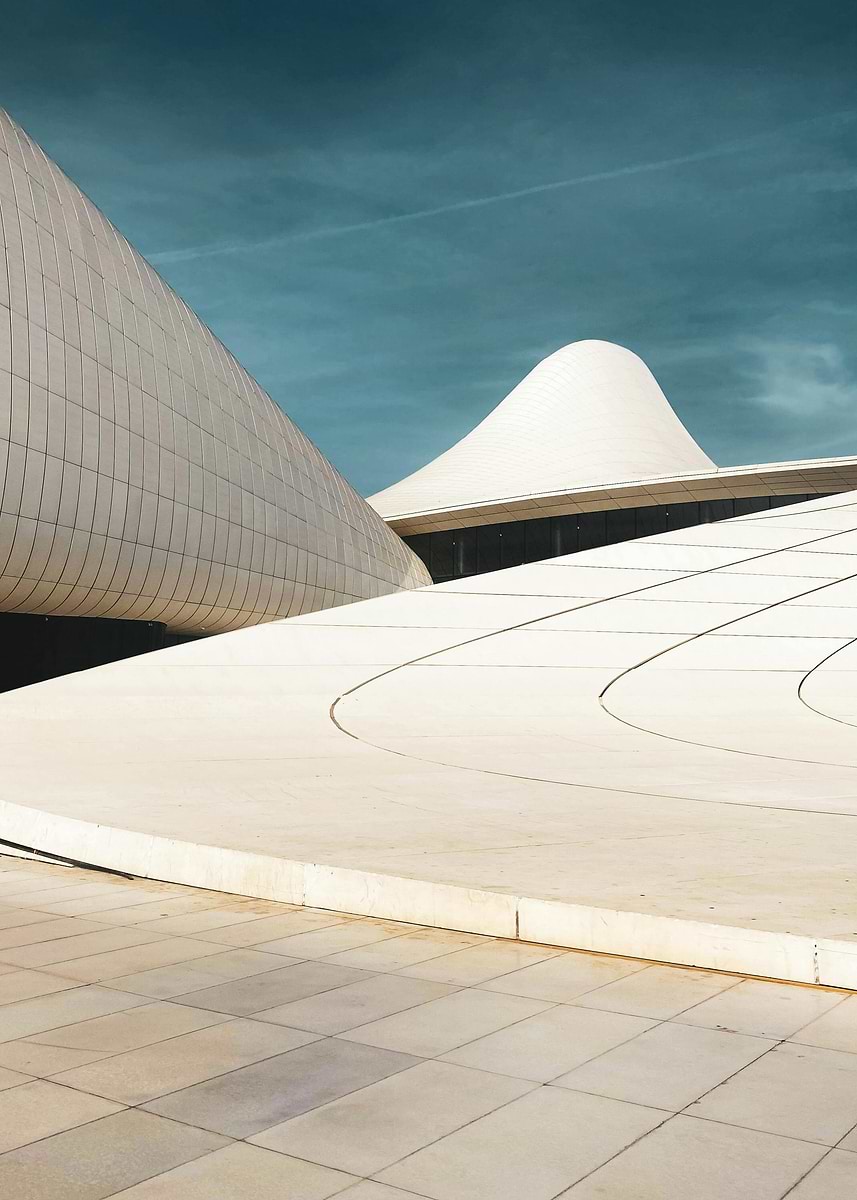 Xinxi Building 'Modern Architecture: White Building Exterior' Poster, picture, metal ...