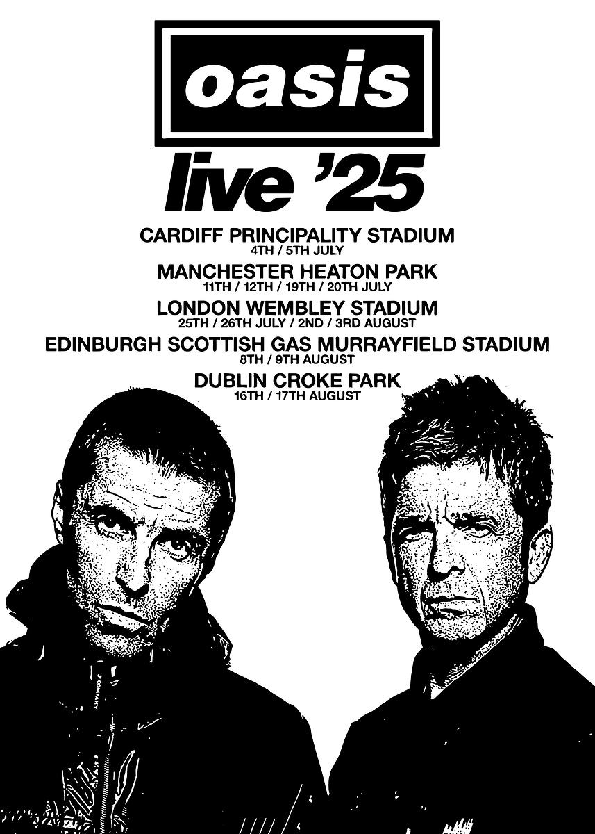 oasis live '25 MANCHSTER限定 ポスター oasis live '25 MANCHSTER限定 ポスター Live '25 Manchester Event