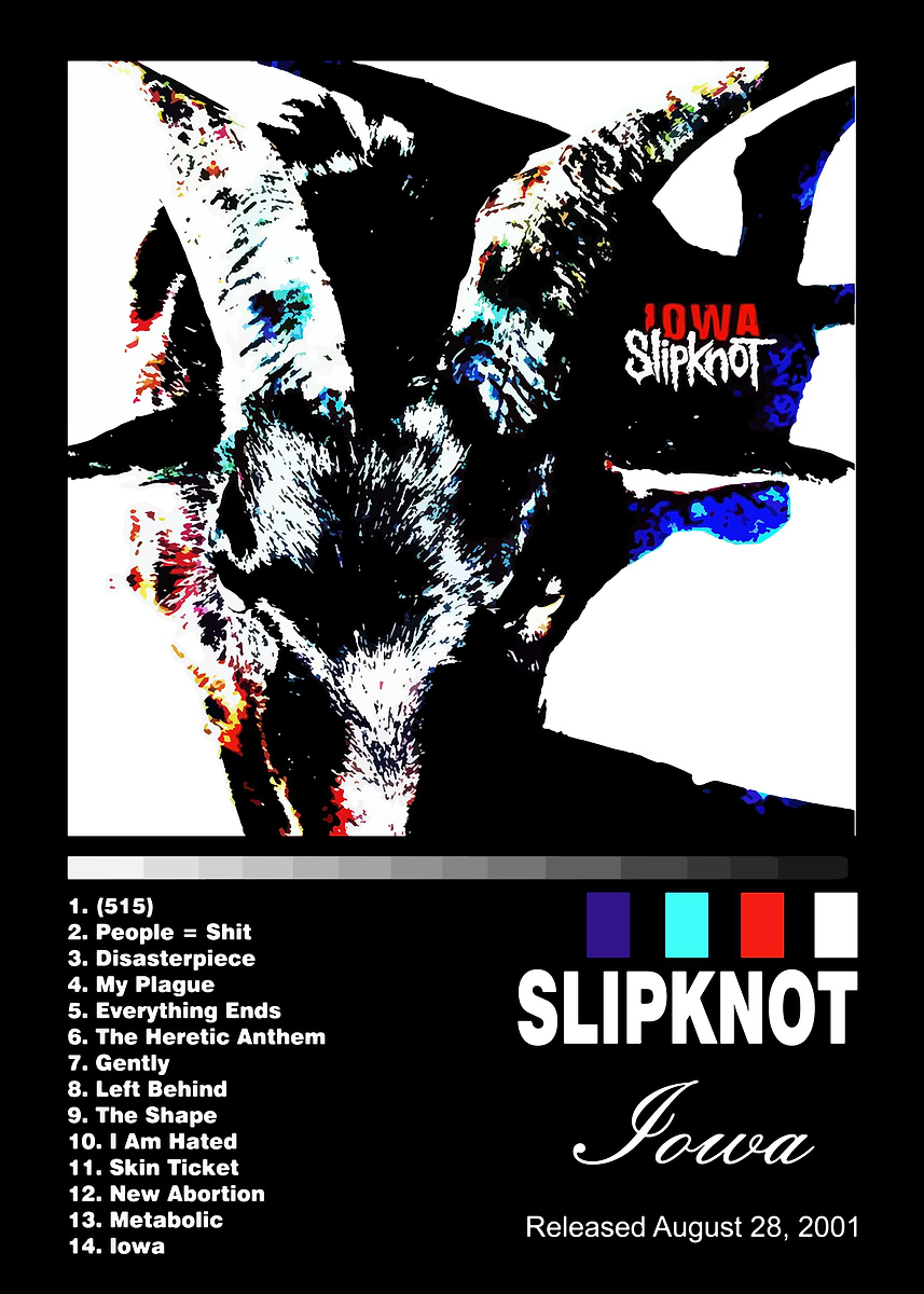 Slipknot Iowa Album Cover Art' Poster, picture, metal print, paint