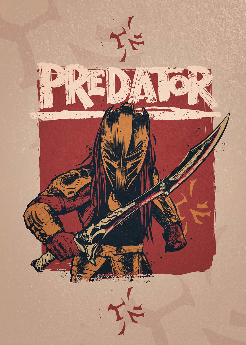 Predator: Badlands - Masked Hunter's Blade' Poster, picture, metal