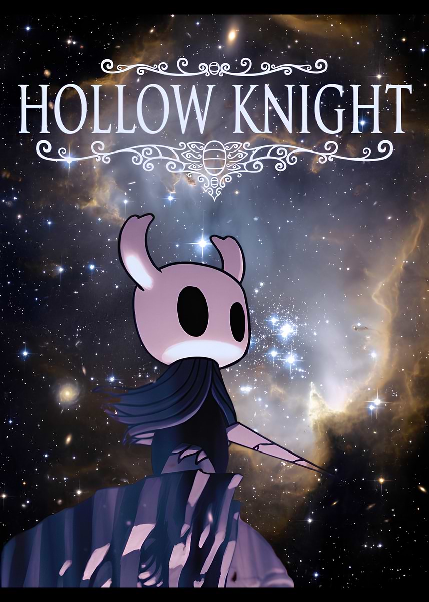 Hollow Knight in Space' Poster, picture, metal print, paint by
