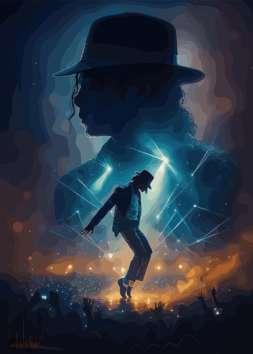 Michael Jackson Performance Digital Art' Poster, picture, metal