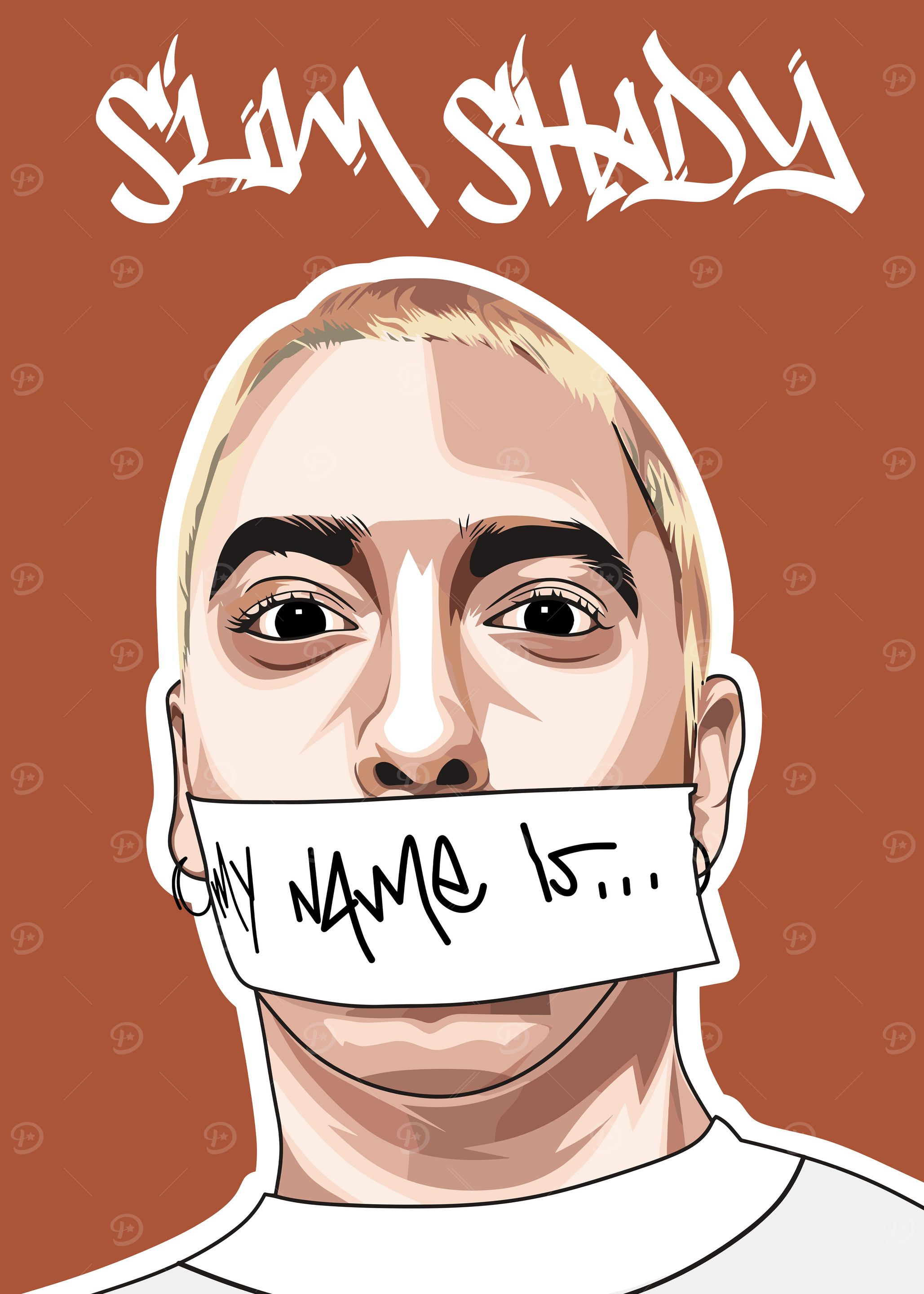 Eminem Slim Shady Portrait Poster Picture Metal Print Paint By Bae Eminem Slim Shady Portrait Poster Picture Metal Print Paint By Bae
