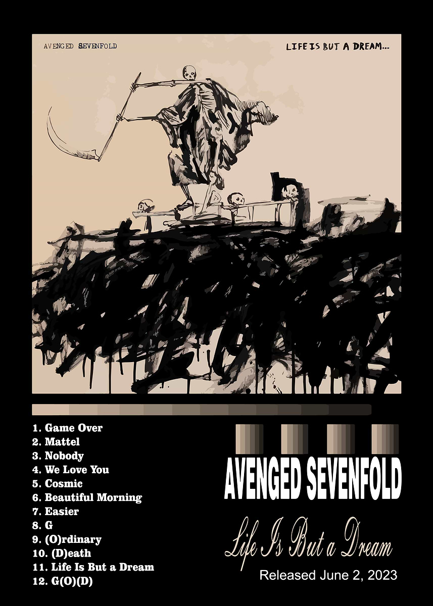 'Avenged Sevenfold - Life Is But a Dream' Poster, picture, metal print ...