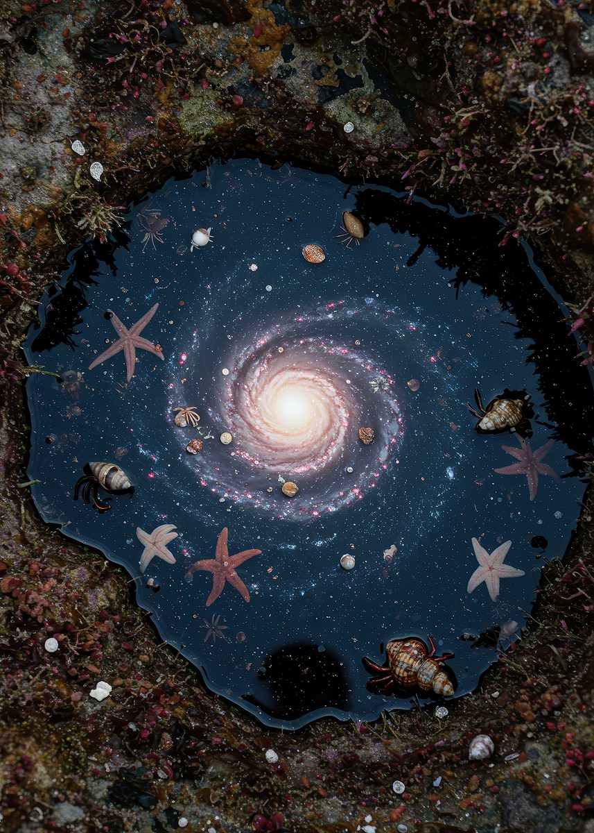'Cosmic Tide Pool' Poster, picture, metal print, paint by AbstractA ...