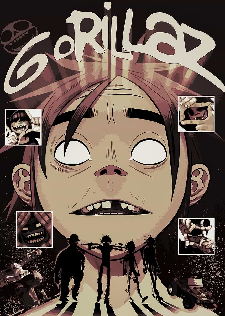 Gonezilla 'Gorillaz Album Art' Poster, picture, metal print, paint by sariawan ...