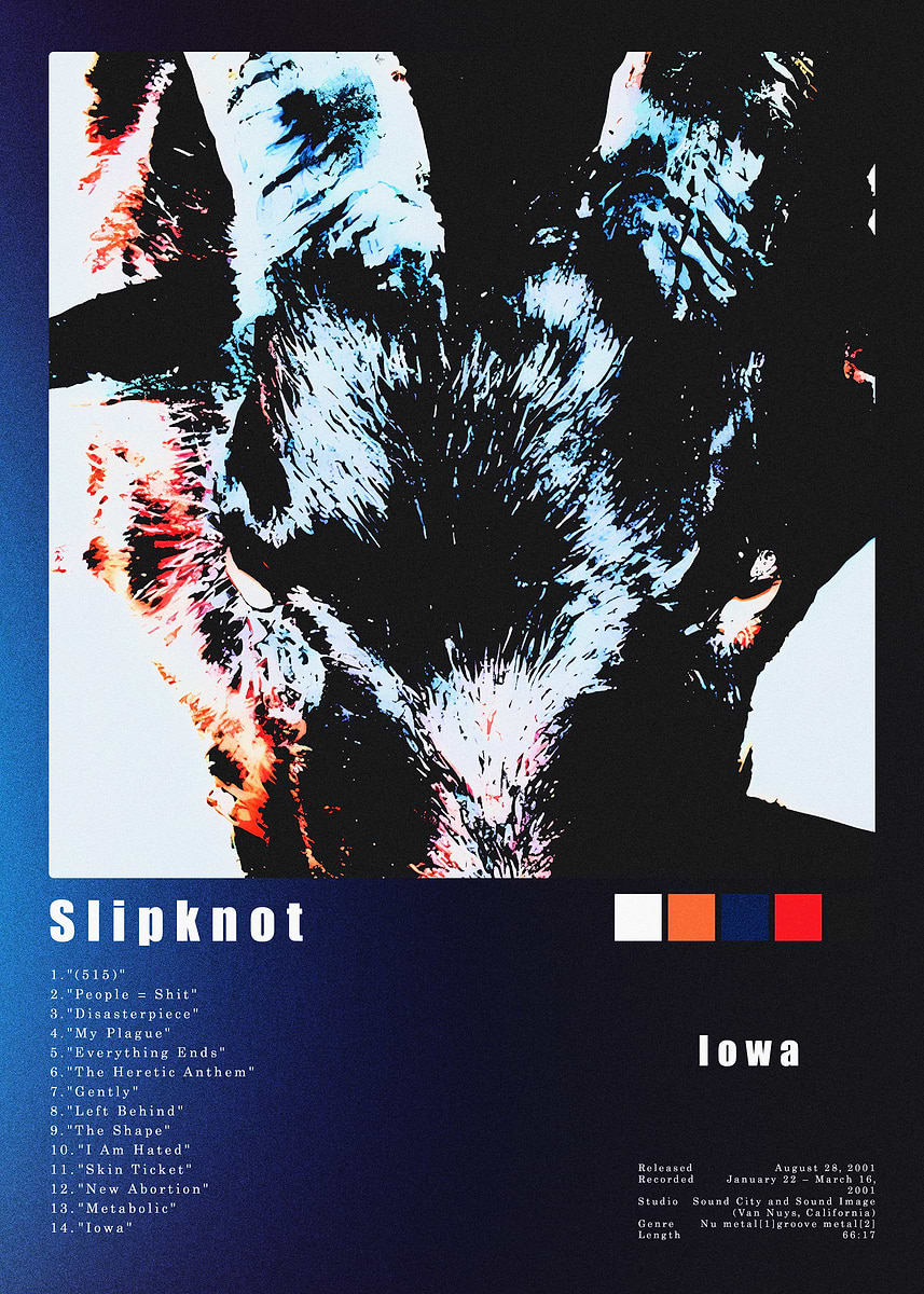 Slipknot Iowa Album Cover Art' Poster, picture, metal print, paint