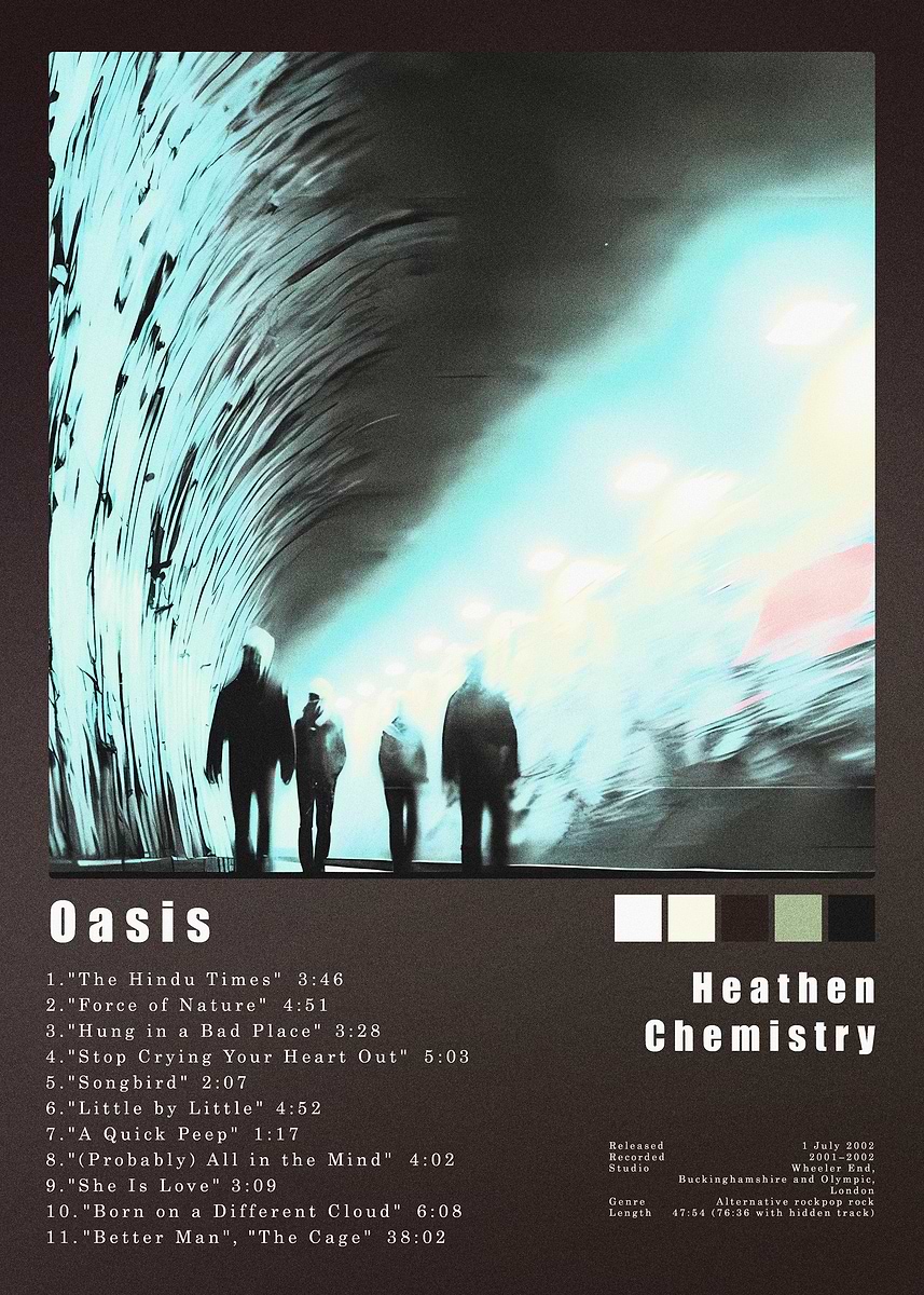 B2 ポスター oasis Heathen Chemistry OASIS Heathen Chemistry Poster | prints4u