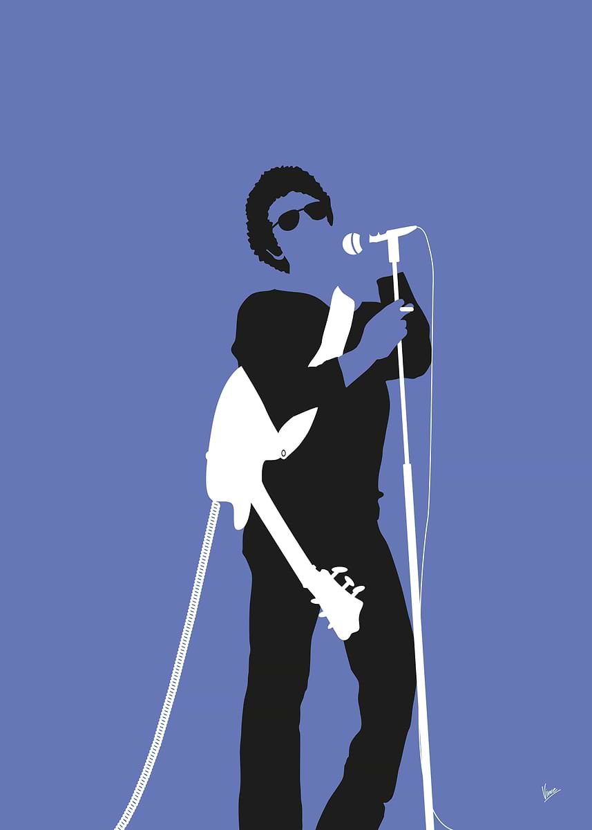 Lou Reed Sticker 'No068 LOU REED' Poster, picture, metal print, paint by Chungkong Art ...