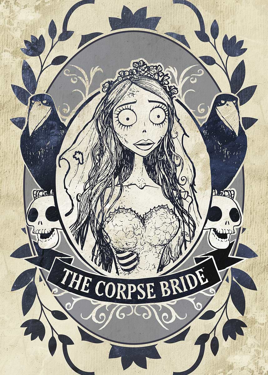 'Tim Burton's Corpse Bride Portrait' Poster, picture, metal print ...