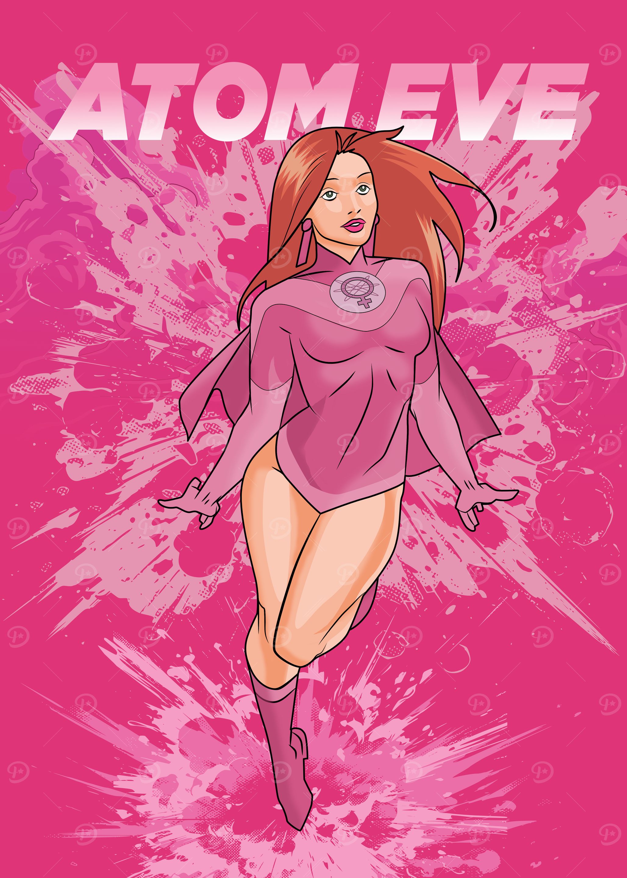 Atom Eve R 'Atom Eve Comic Book Art' Poster, picture, metal print, paint by geeks ...