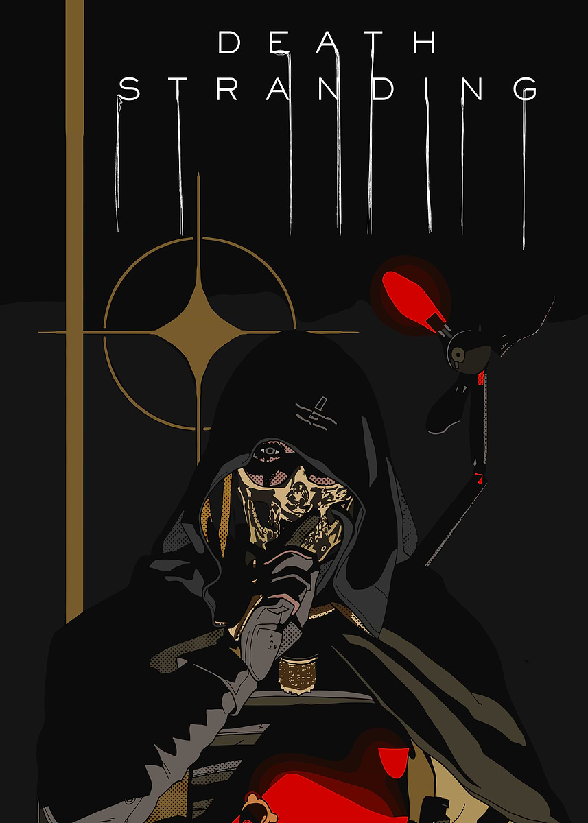 'Death Stranding character art' Poster, picture, metal print, paint by ...