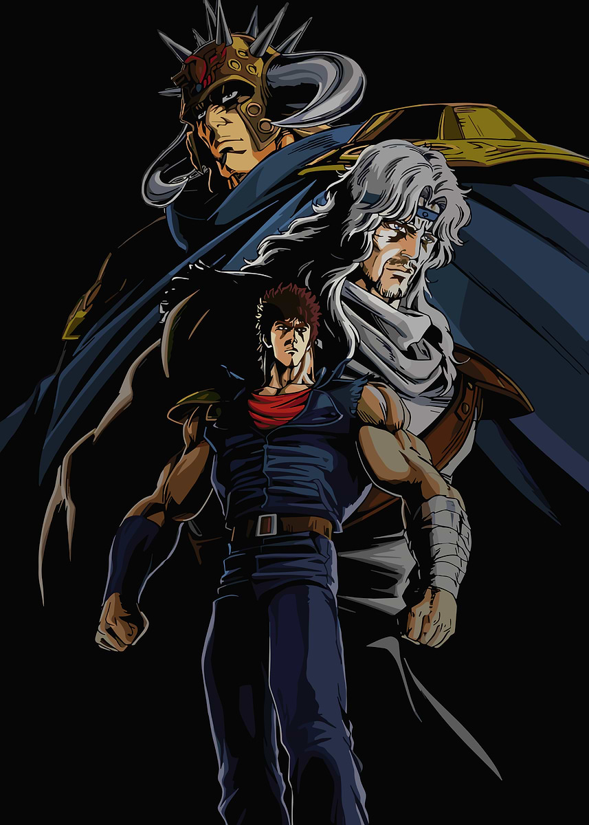 Kenshiro from Fist of the North Star' Poster, picture, metal print