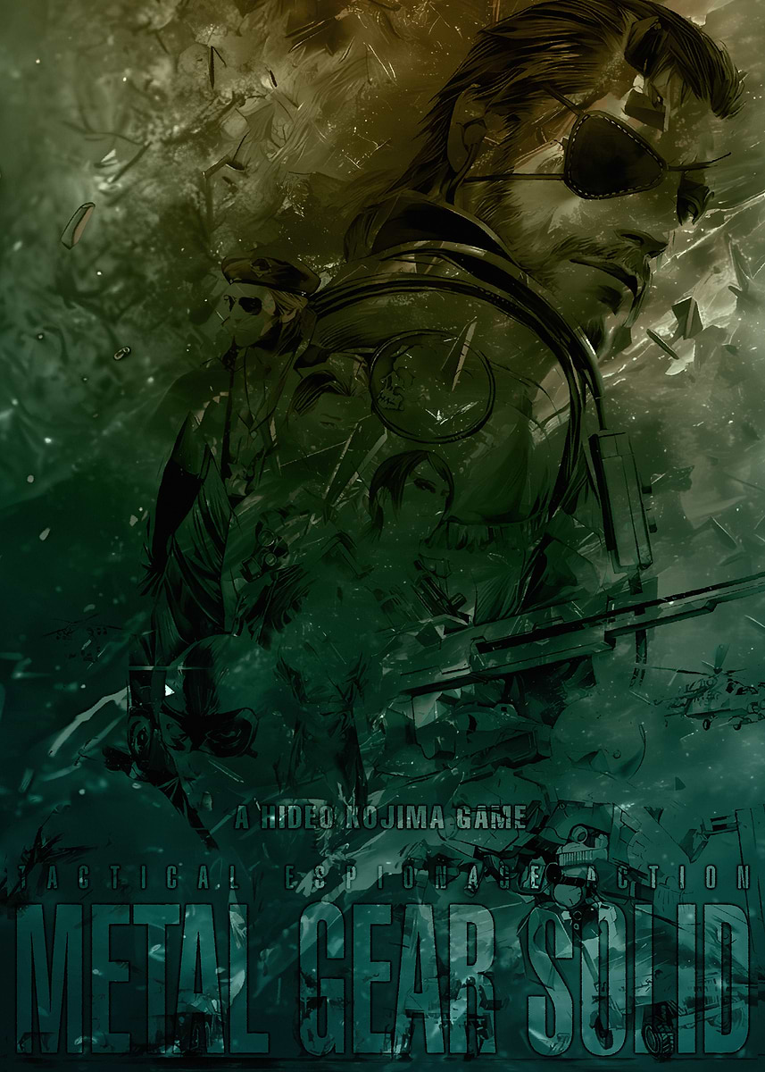 Metal Gear Solid Game Art Poster Picture Metal Print Paint By Metal Gear Solid Game Art Poster Picture Metal Print Paint By