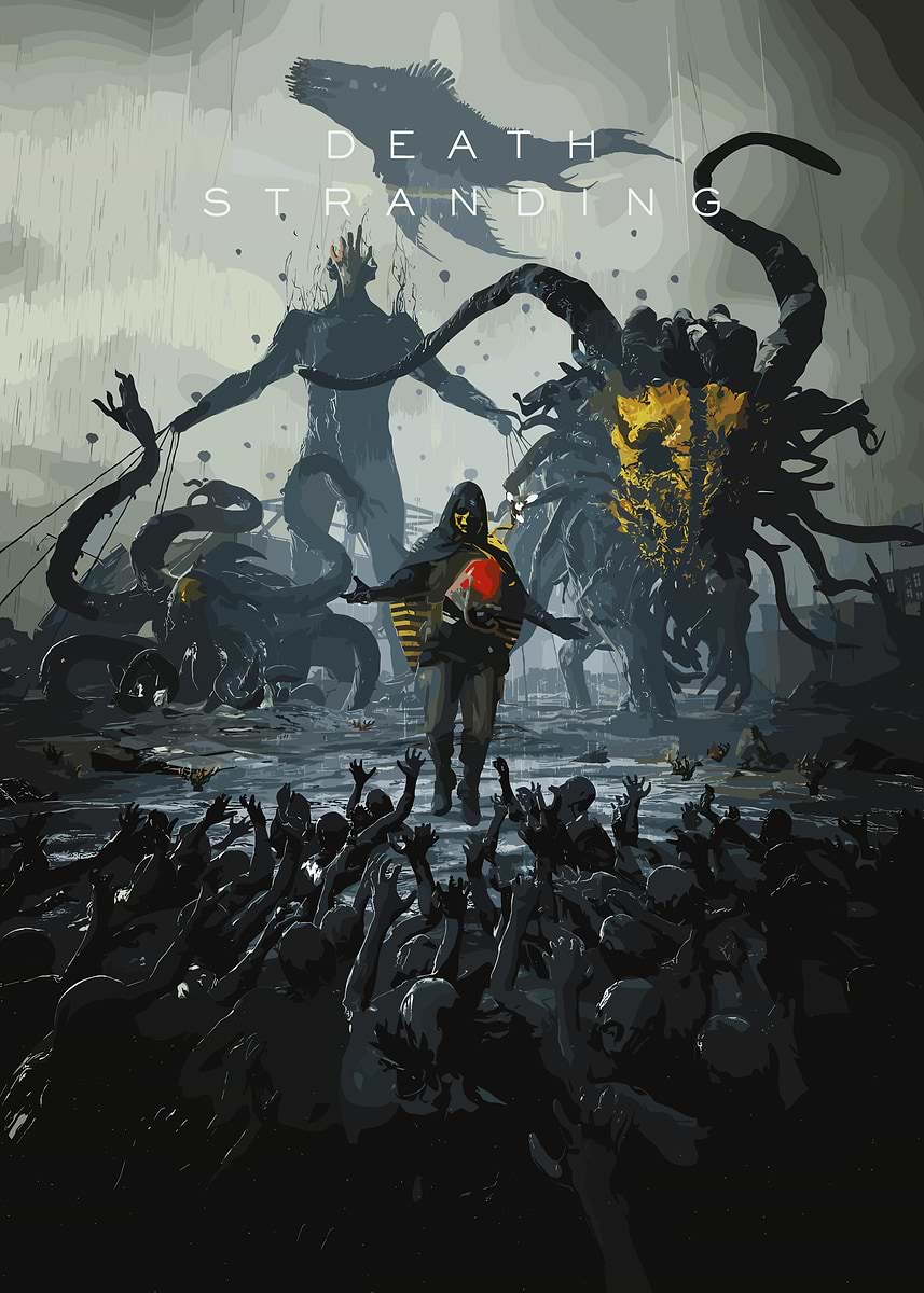 Death Stranding Game Art' Poster, picture, metal print, paint by