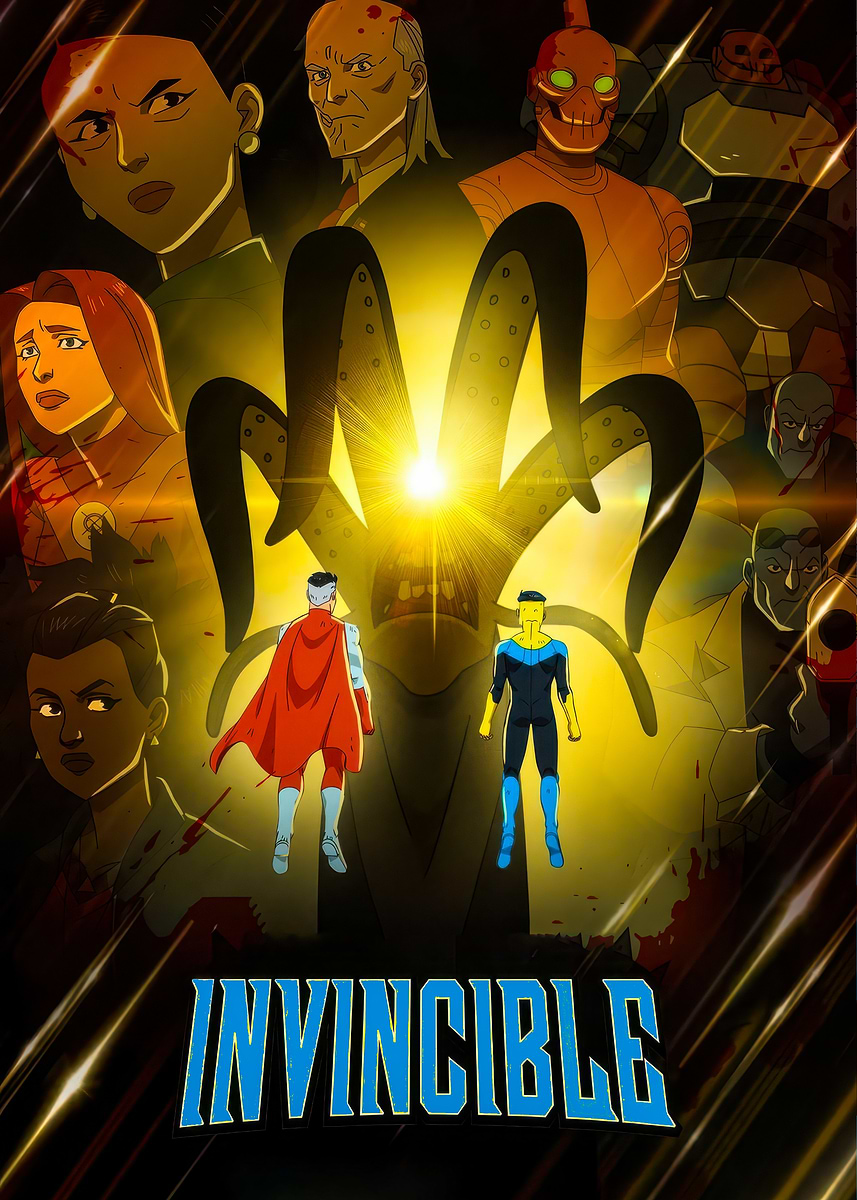 Invinable Poster 'Invincible Animated Series Poster' Poster, picture, metal print, paint ...