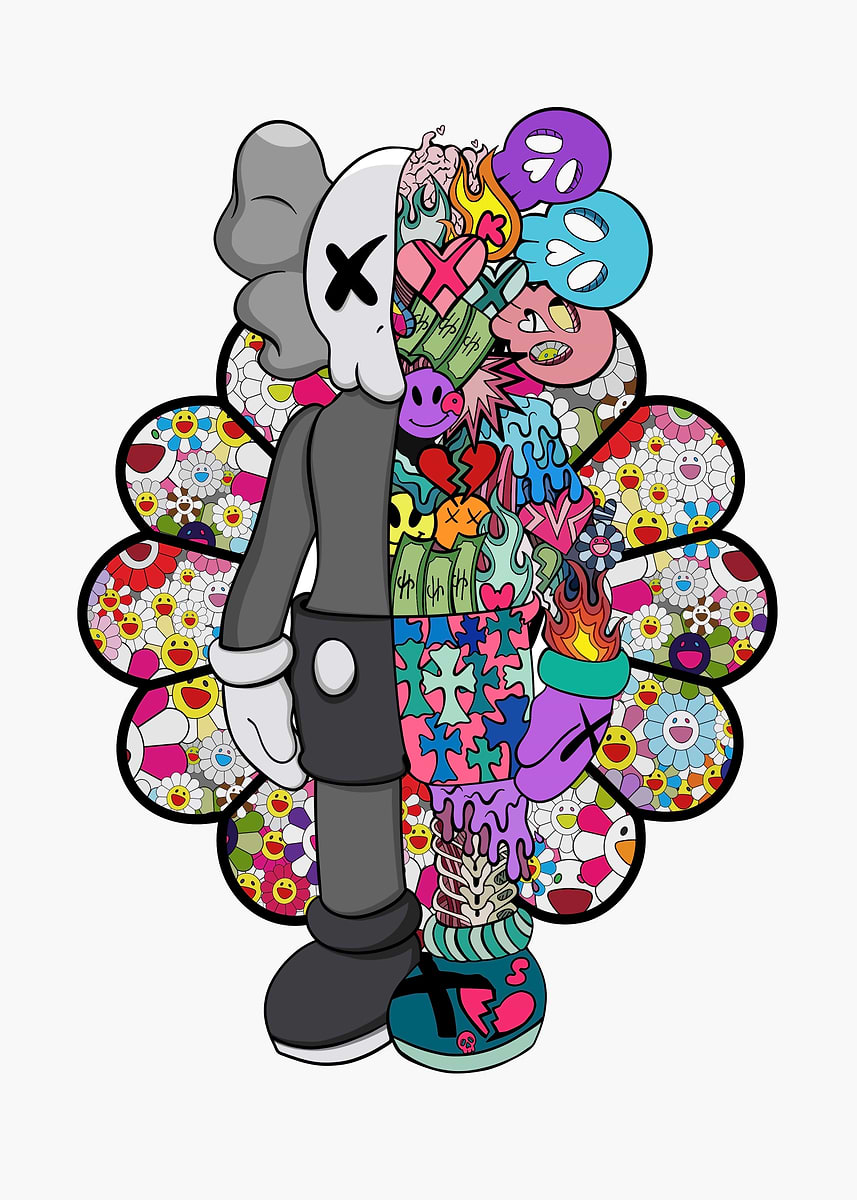 KAWS Companion Poster, Picture & Metal Print – Contemporary Art