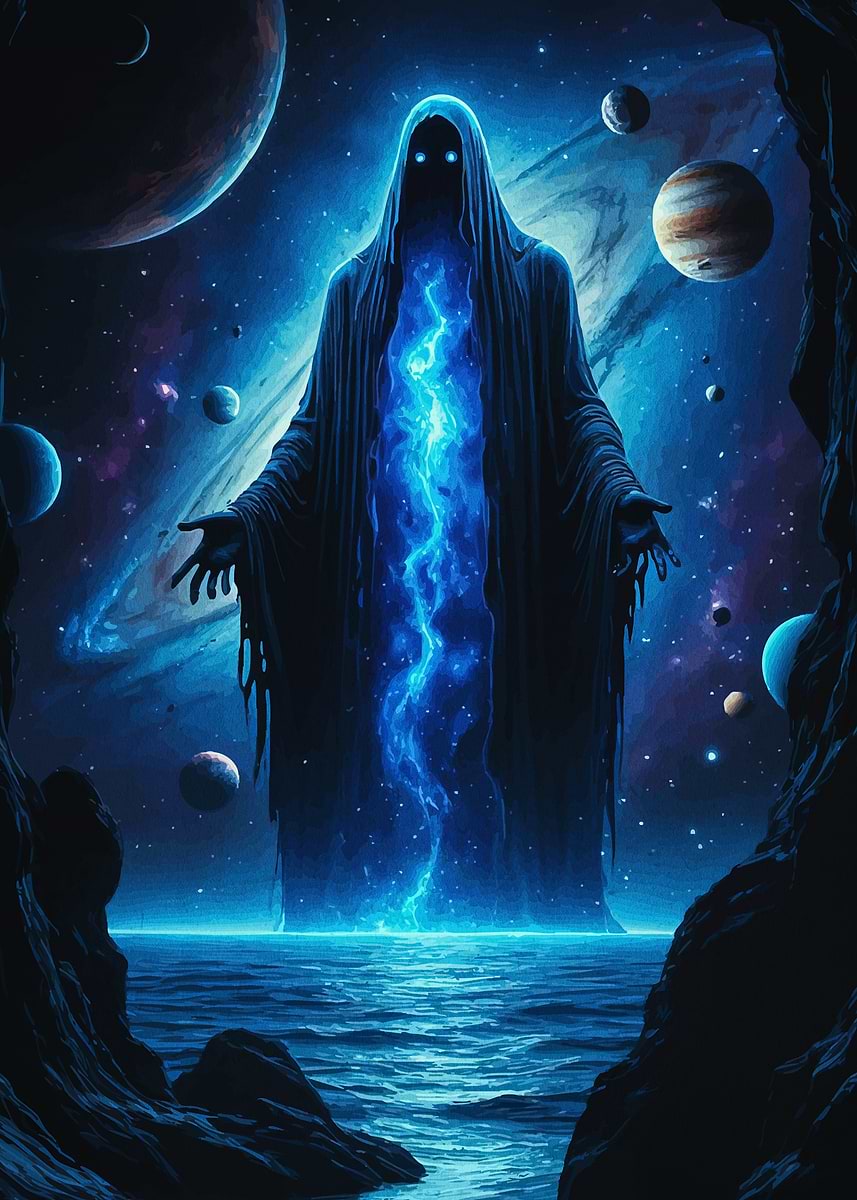 Real Cosmic Entity 'Cosmic Entity Water' Poster, picture, metal print, paint by ZDai ...