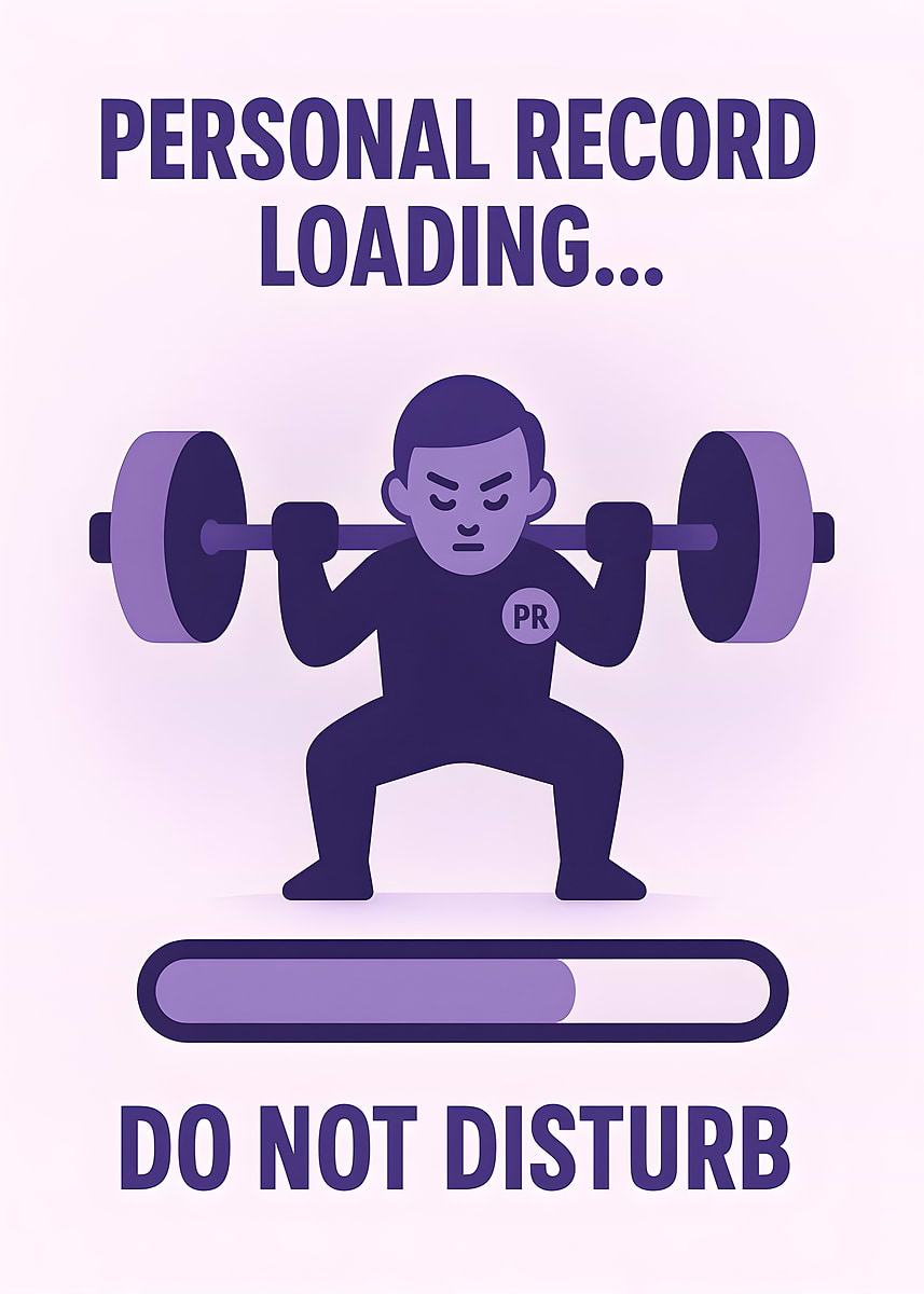 Loading Record Images 'Personal Record Loading Gym Art' Poster, picture, metal print, paint ...