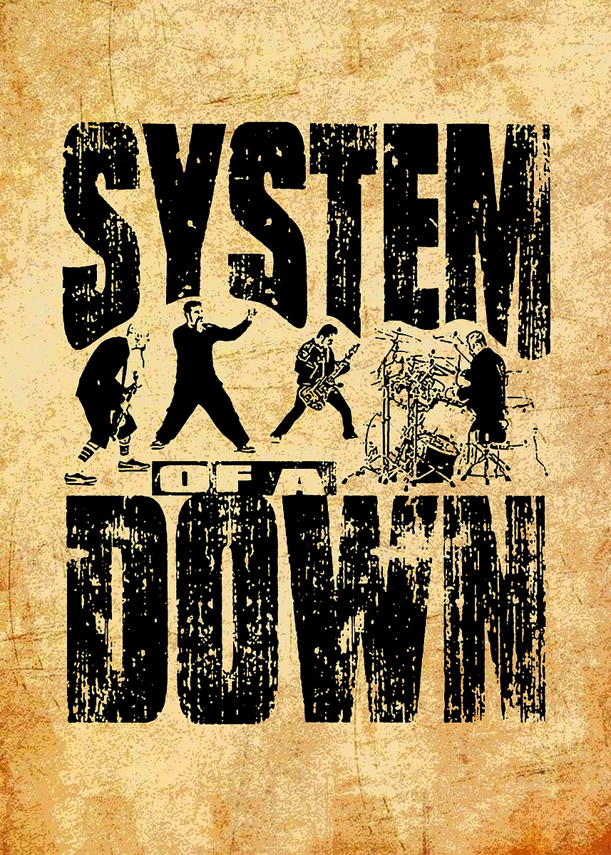 System of a Down Band Poster Poster, Picture & Metal Print – Rock