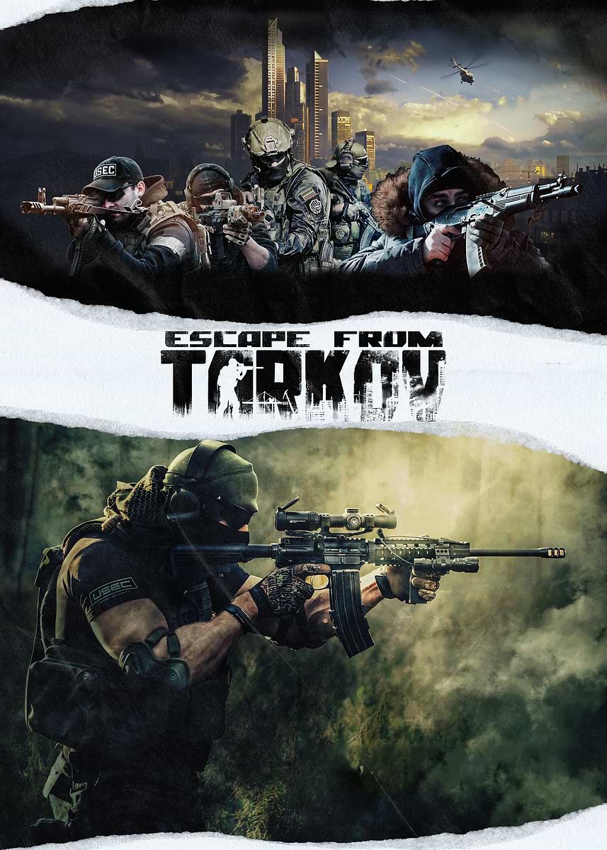 Escape from Tarkov Game Cover Art' Poster, picture, metal print