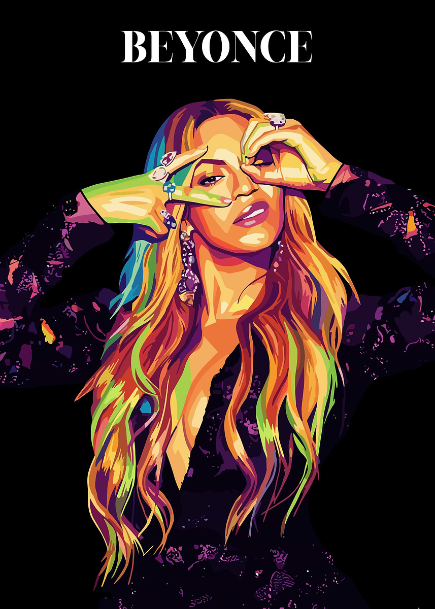 'Beyonce ' Poster, picture, metal print, paint by Azza Word | Displate