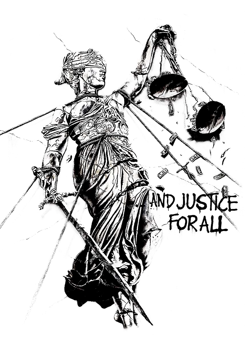 Lady Justice - And Justice For All' Poster, picture, metal print