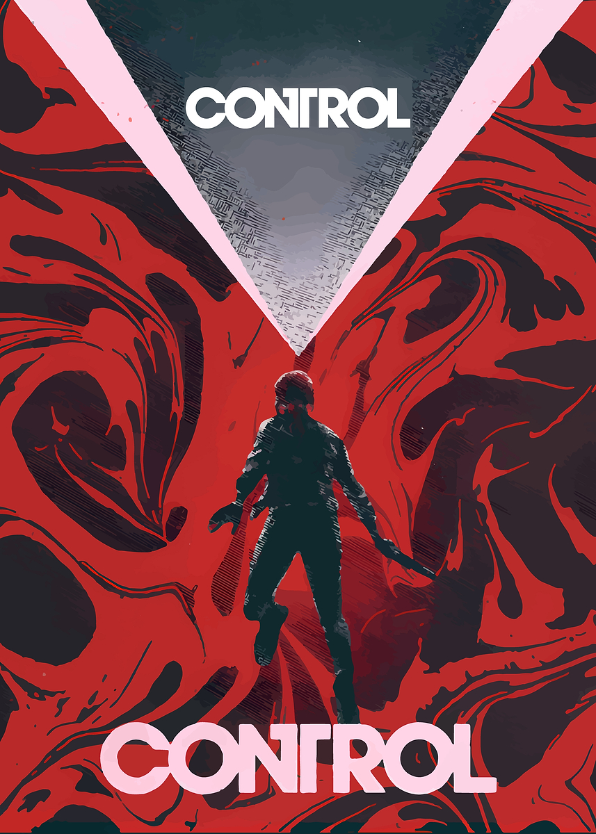 'Control Game Poster' Poster, picture, metal print, paint by Cool ...