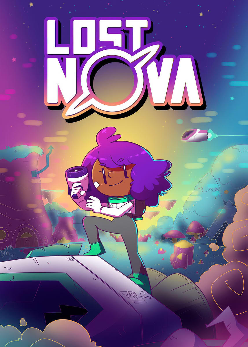 'Lost Nova Game Cover Art' Poster, picture, metal print, paint by Abil ...