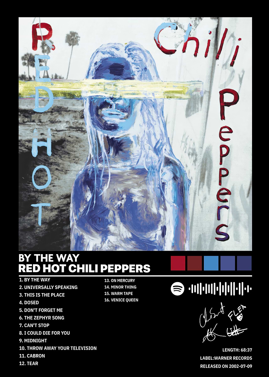 Red Hot Chili Peppers By The Way album cover' Poster, picture