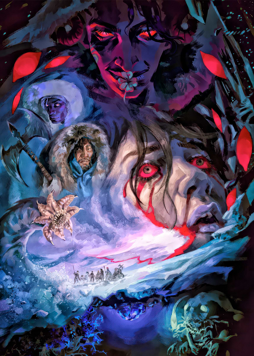 'Fantasy Horror Art with Figures' Poster, picture, metal print, paint ...