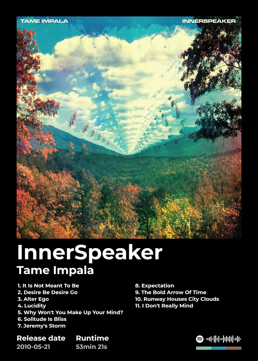 'Tame Impala - InnerSpeaker Album Cover' Poster, picture, metal print ...