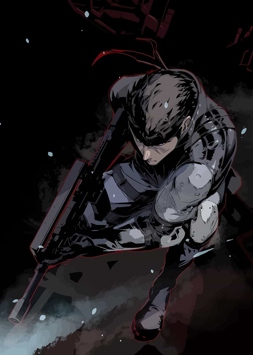 Solid Snake Rip 'Solid Snake in Action' Poster, picture, metal print, paint by Japan ...