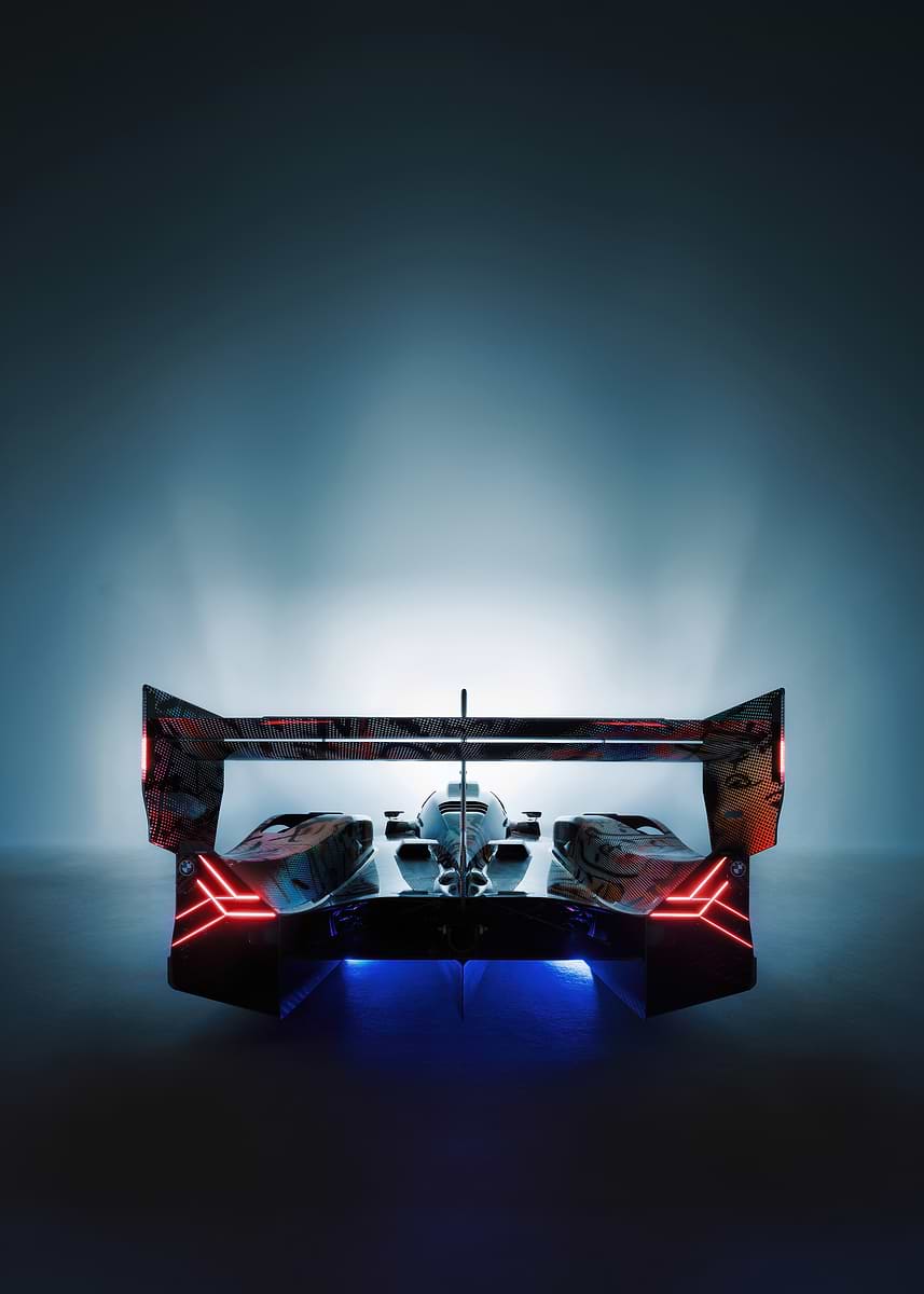 'Futuristic Race Car Rear View BMW' Poster, picture, metal print, paint ...