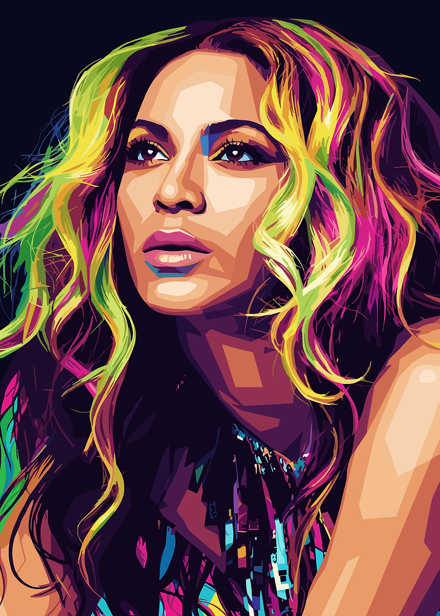 'Beyonce Portrait' Poster, picture, metal print, paint by Rose Art ...