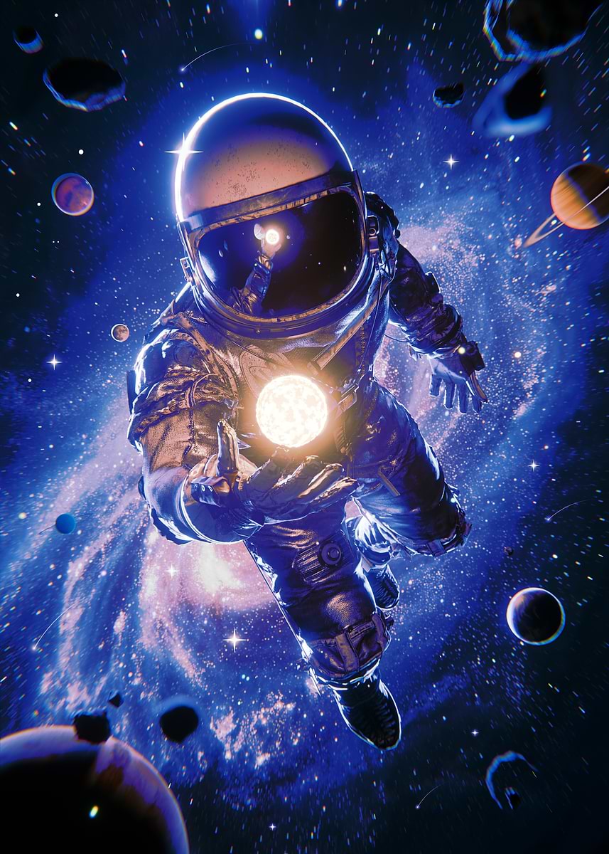 Orbit Keeper' Poster, picture, metal print, paint by Nicebleed