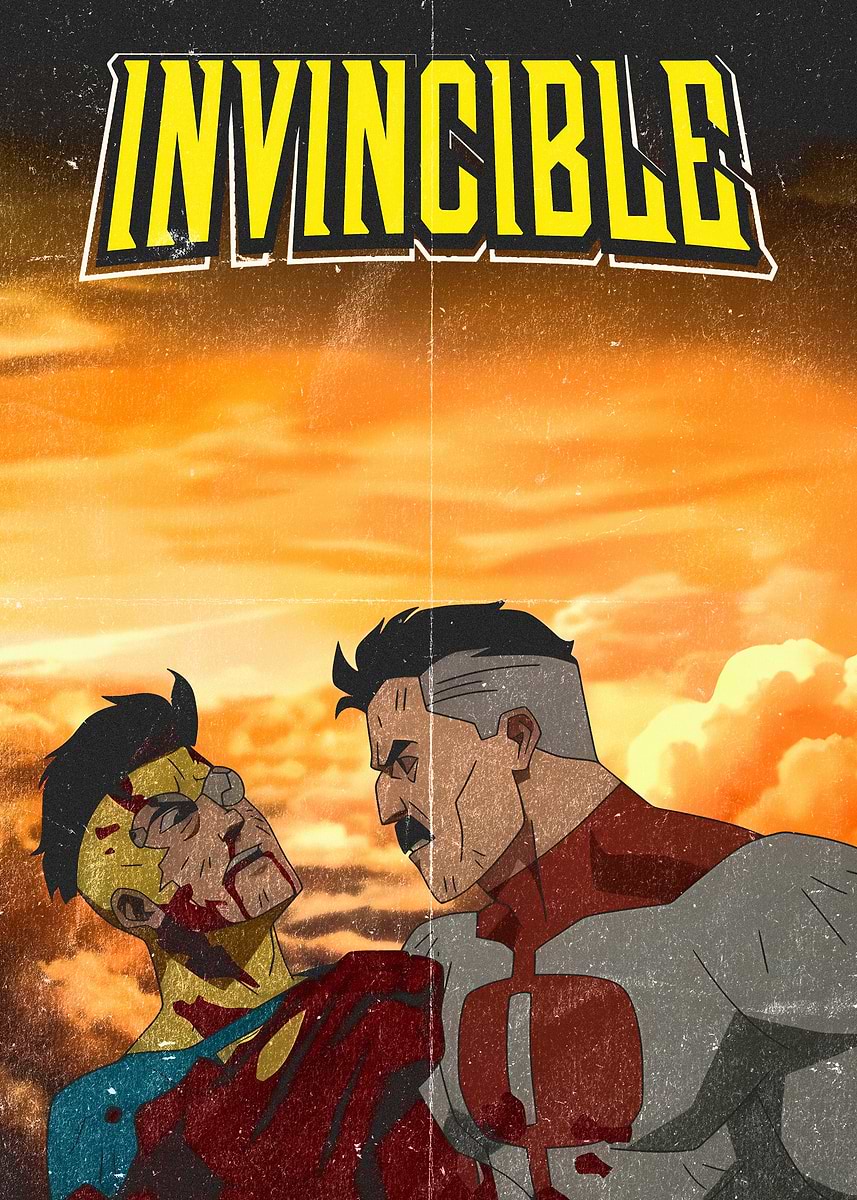 Invinable Poster 'Invincible' Poster, picture, metal print, paint by dinodoni | Displate