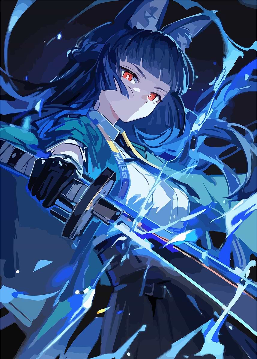 Zenless Zone Zero Hoshimi Miyabi' Poster, picture, metal print