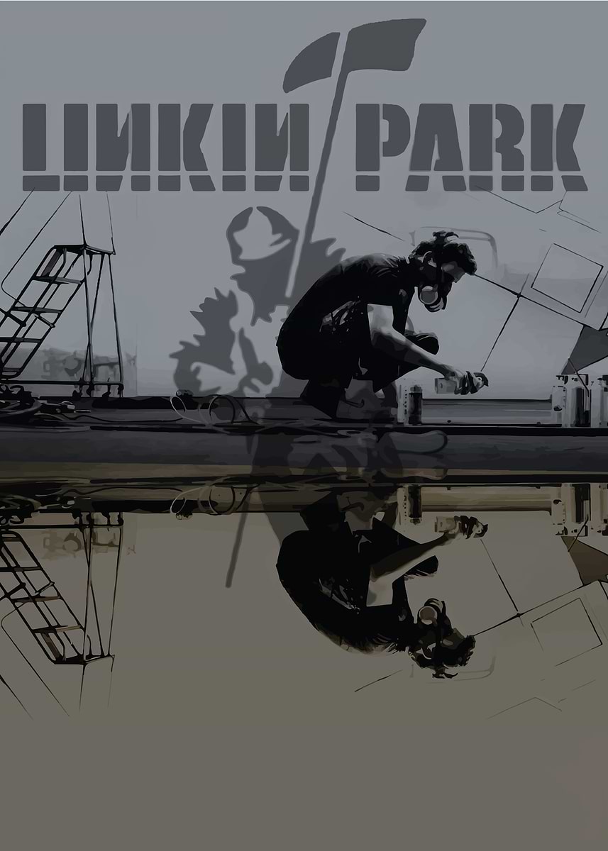 Linkin Park Album Art' Poster, picture, metal print, paint by Nur