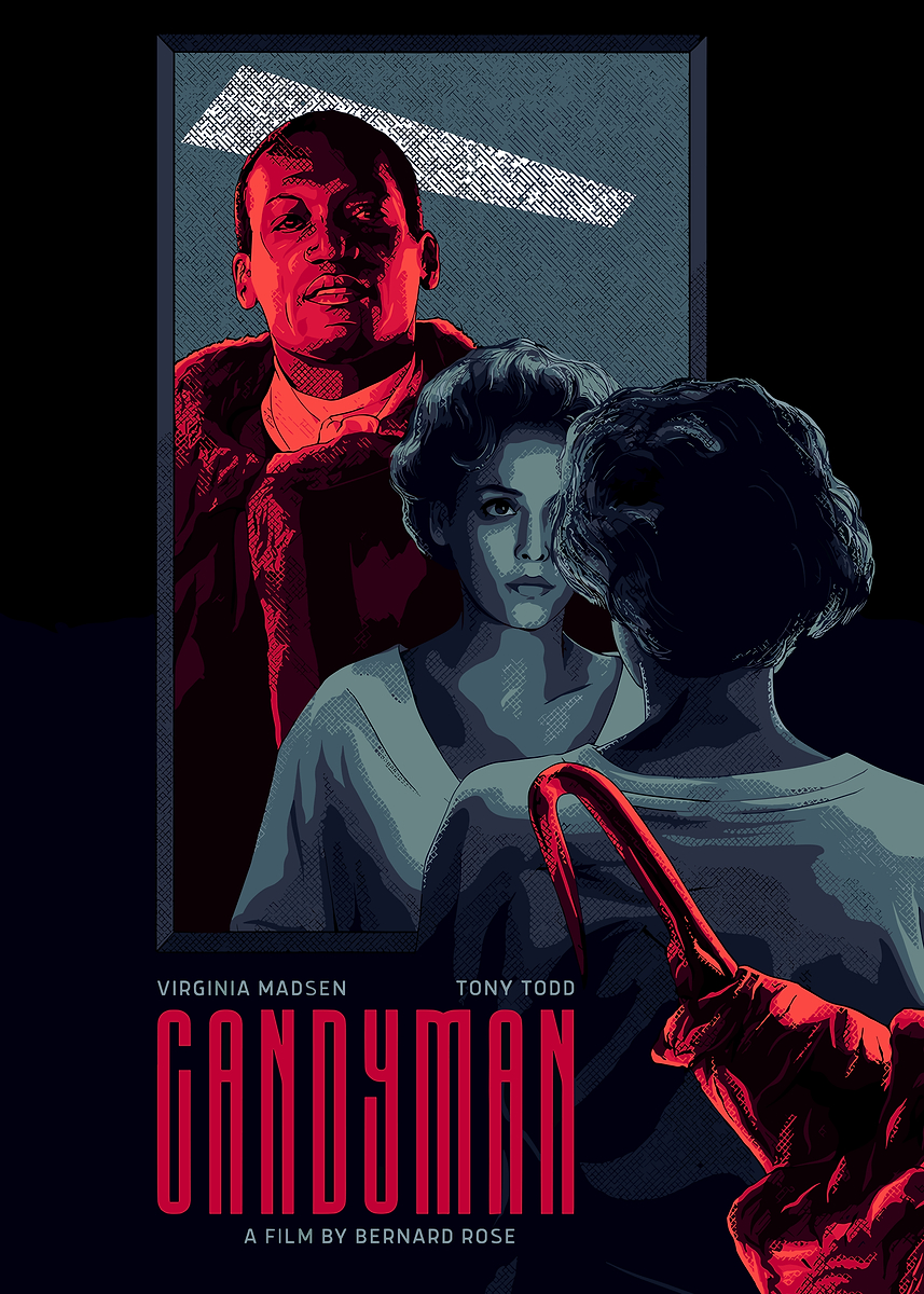 Candyman Movie Poster' Poster, picture, metal print, paint by