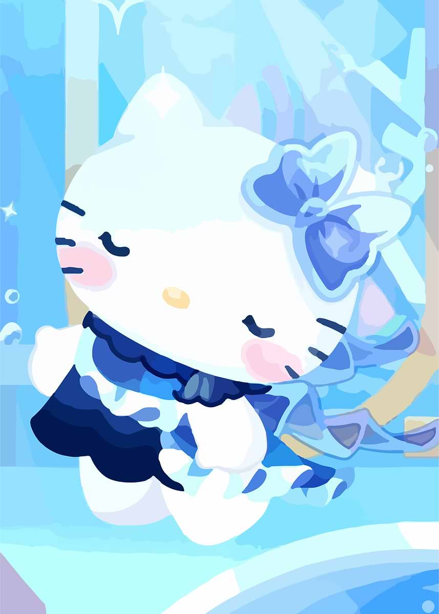 hello kitty with blue dress Hello Kitty Blue main image 1