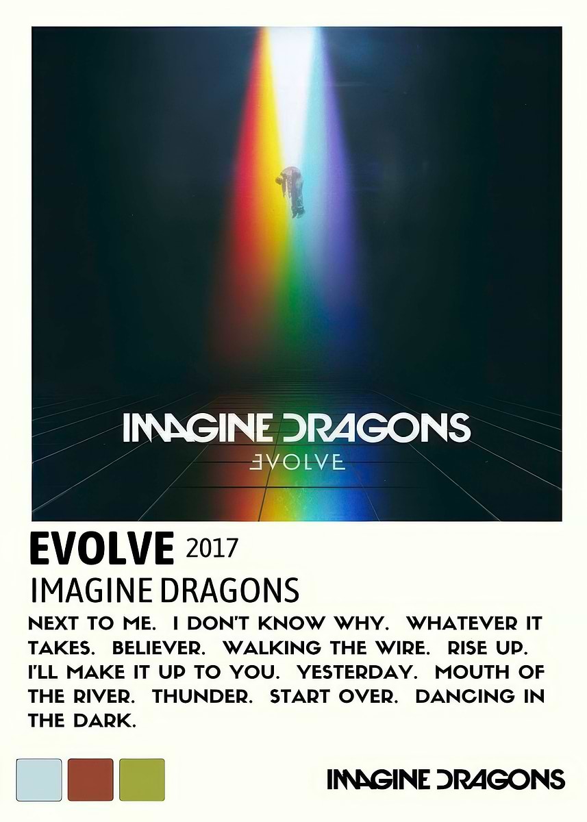'Imagine Dragons Evolve Album Cover' Poster, picture, metal print — free download