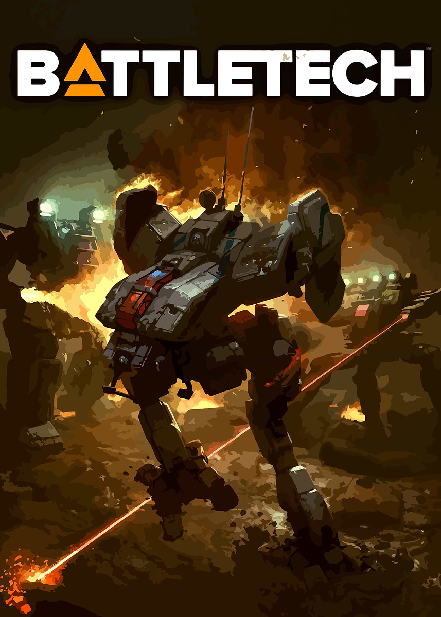 'Battletech Mech in Combat' Poster, picture, metal print, paint by ...
