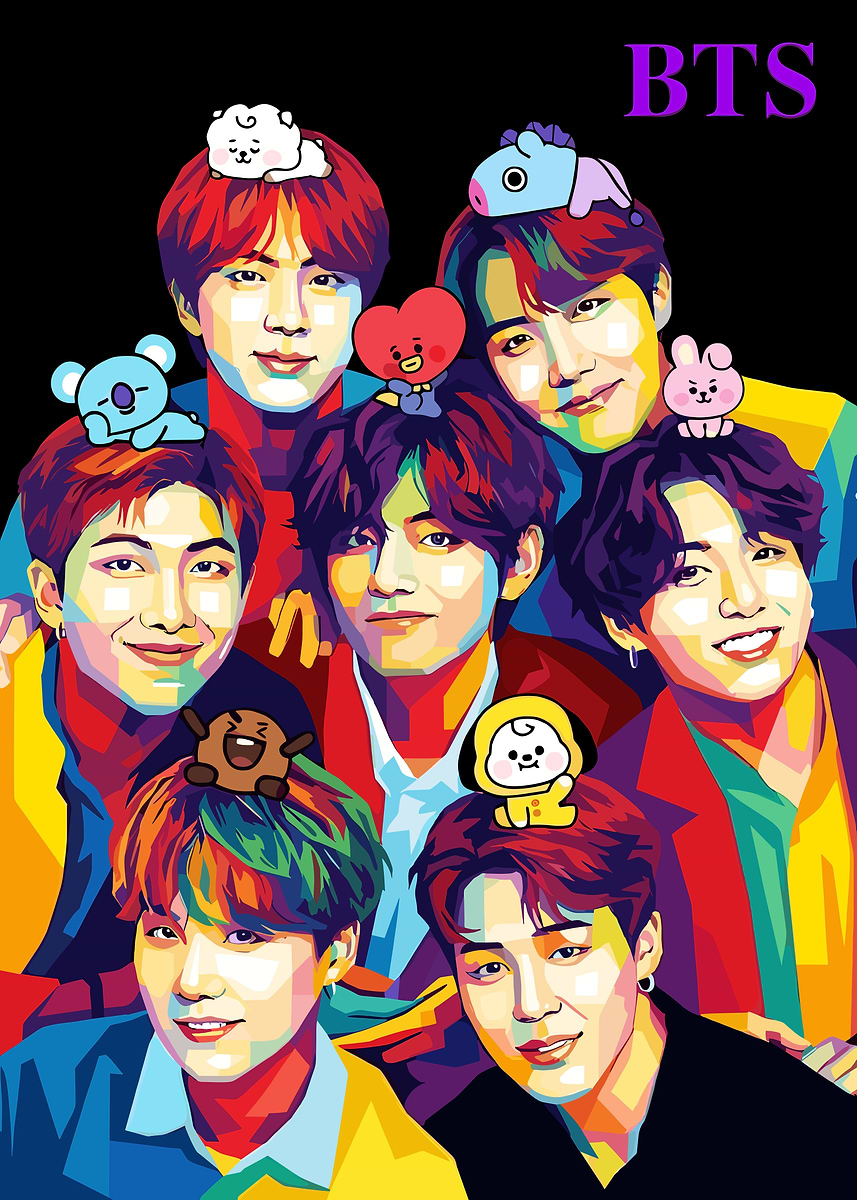 BTS  ファインアート　スクリーンプリント 1fc44cfe-69d1-4c31-9e61-