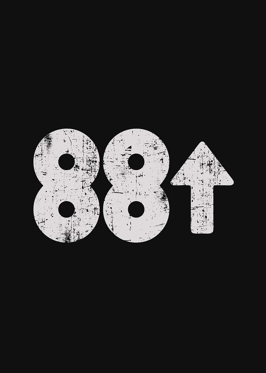 '88 Up Rising High Record' Poster, picture, metal print, paint by ...
