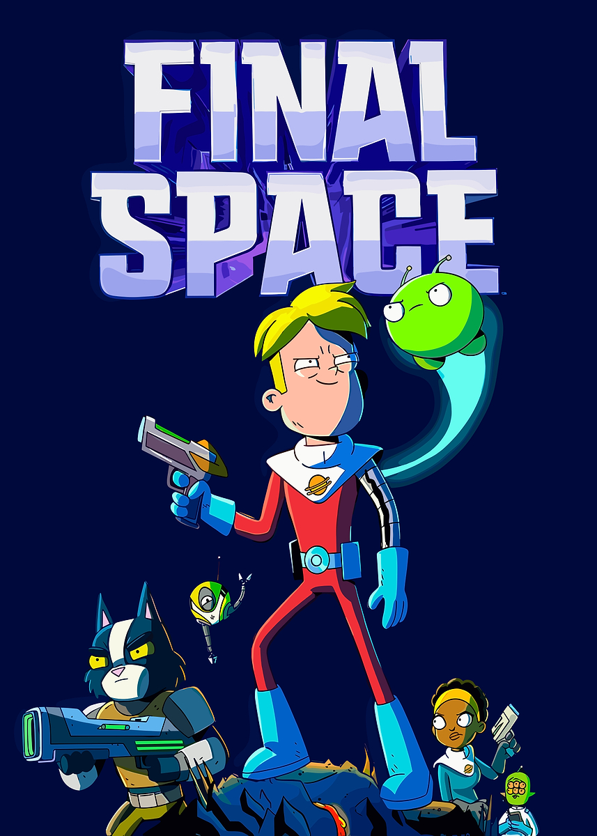 'Final Space game Characters' Poster, picture, metal print, paint by ...
