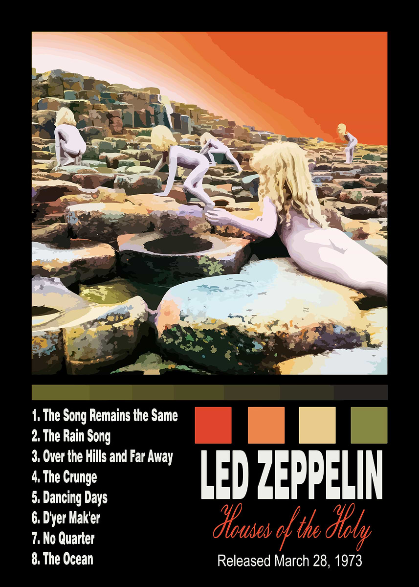 Led Zeppelin Houses of the Holy' Poster, picture, metal print