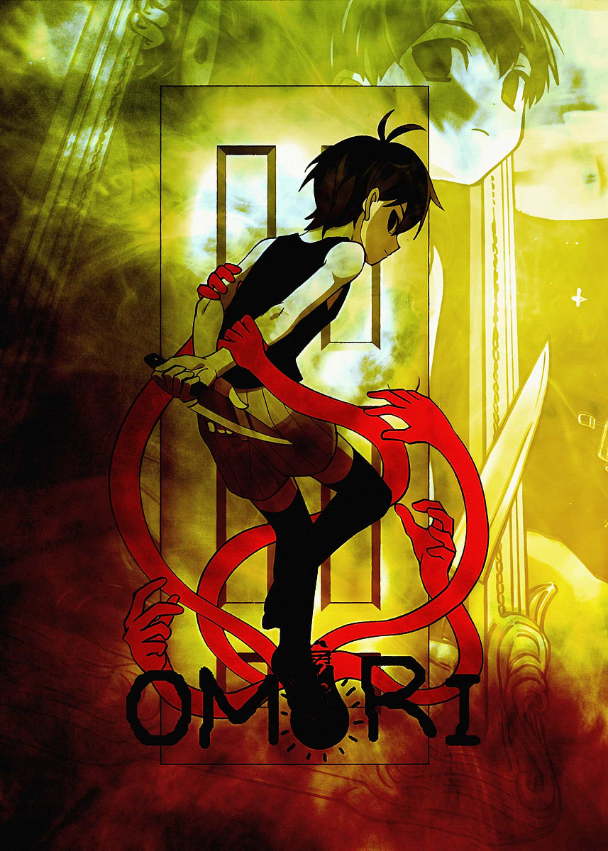 Omori character art with red hands' Poster, picture, metal print