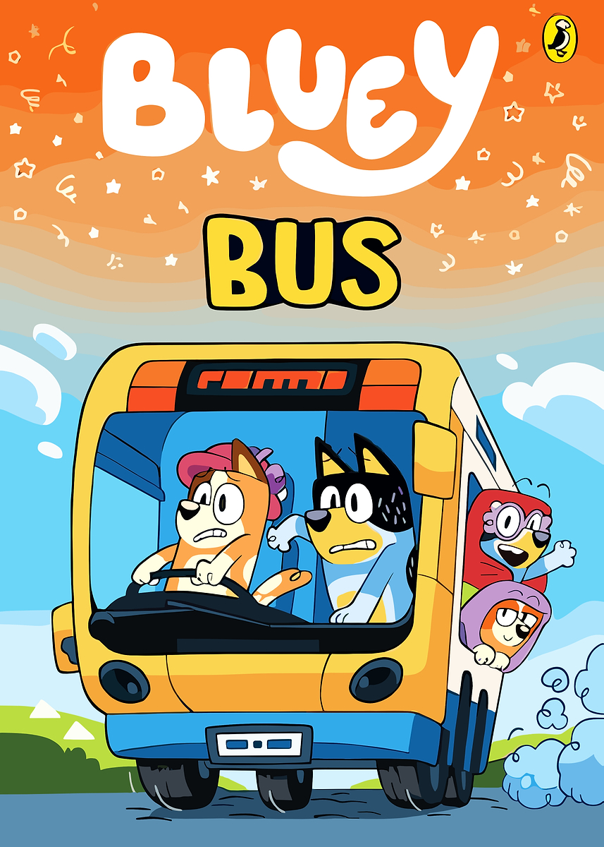 Bluey Bus Cartoon Illustration Poster Picture Metal Print Paint By Bluey Bus Cartoon Illustration Poster Picture Metal Print Paint By
