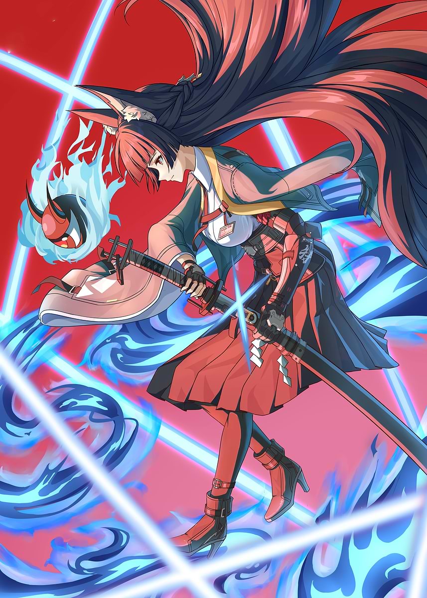 Hoshimi Miyabi Zenless Zone Zero' Poster, picture, metal print